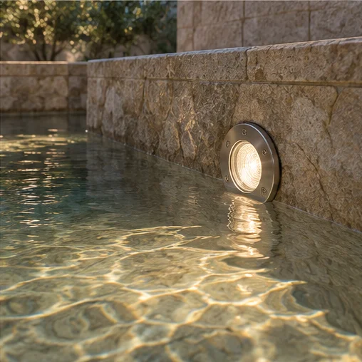 Submersible fixtures: illustrative architectural application